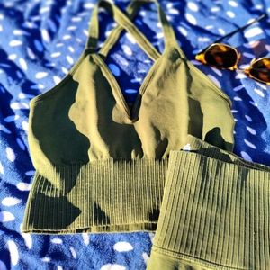 Free People Leggings + sports bra set